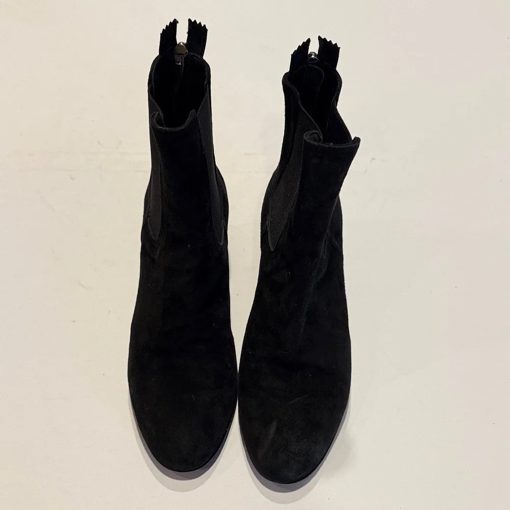 AGL Black Suede Ankle Boots